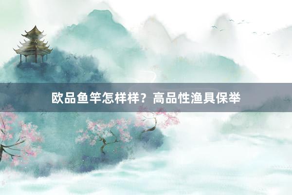 欧品鱼竿怎样样？高品性渔具保举